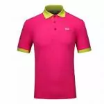 hugo boss sport t-shirts luxe retro 52 solid color red rose